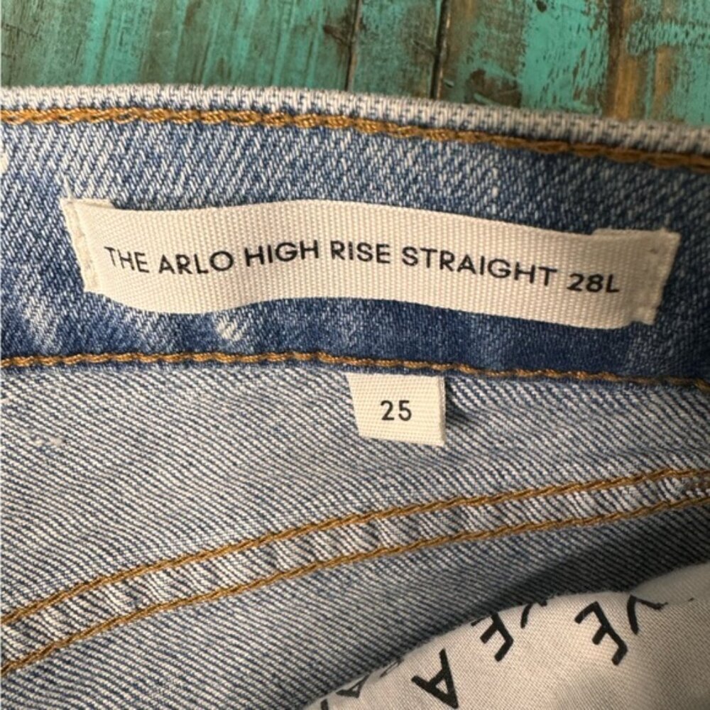 Aritzia The Arlo High Rise Straight 28l Size 25 Neutral Minimalist Basic - Picture 11 of 16